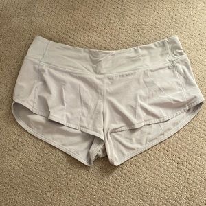 Light Grey Lululemon Shorts 2.5”